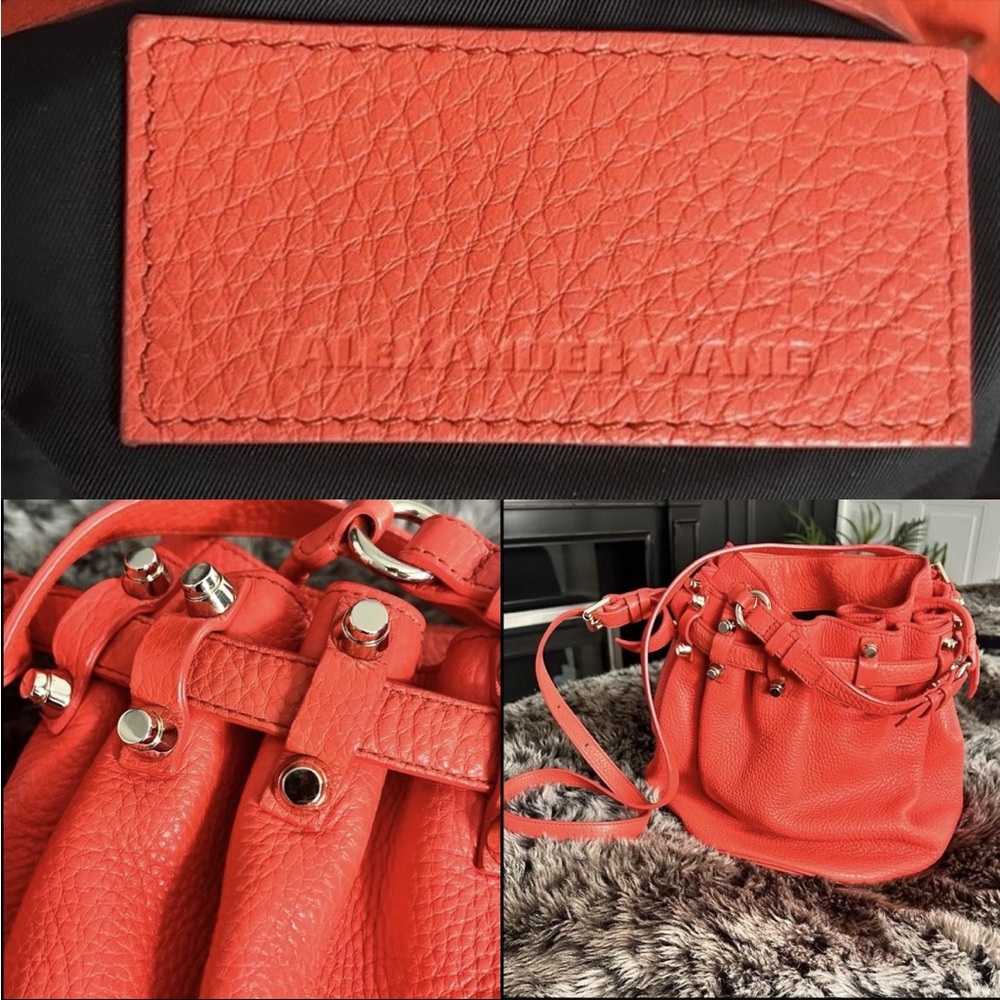Tangerine Alexander Wang Diego Bucket Bag